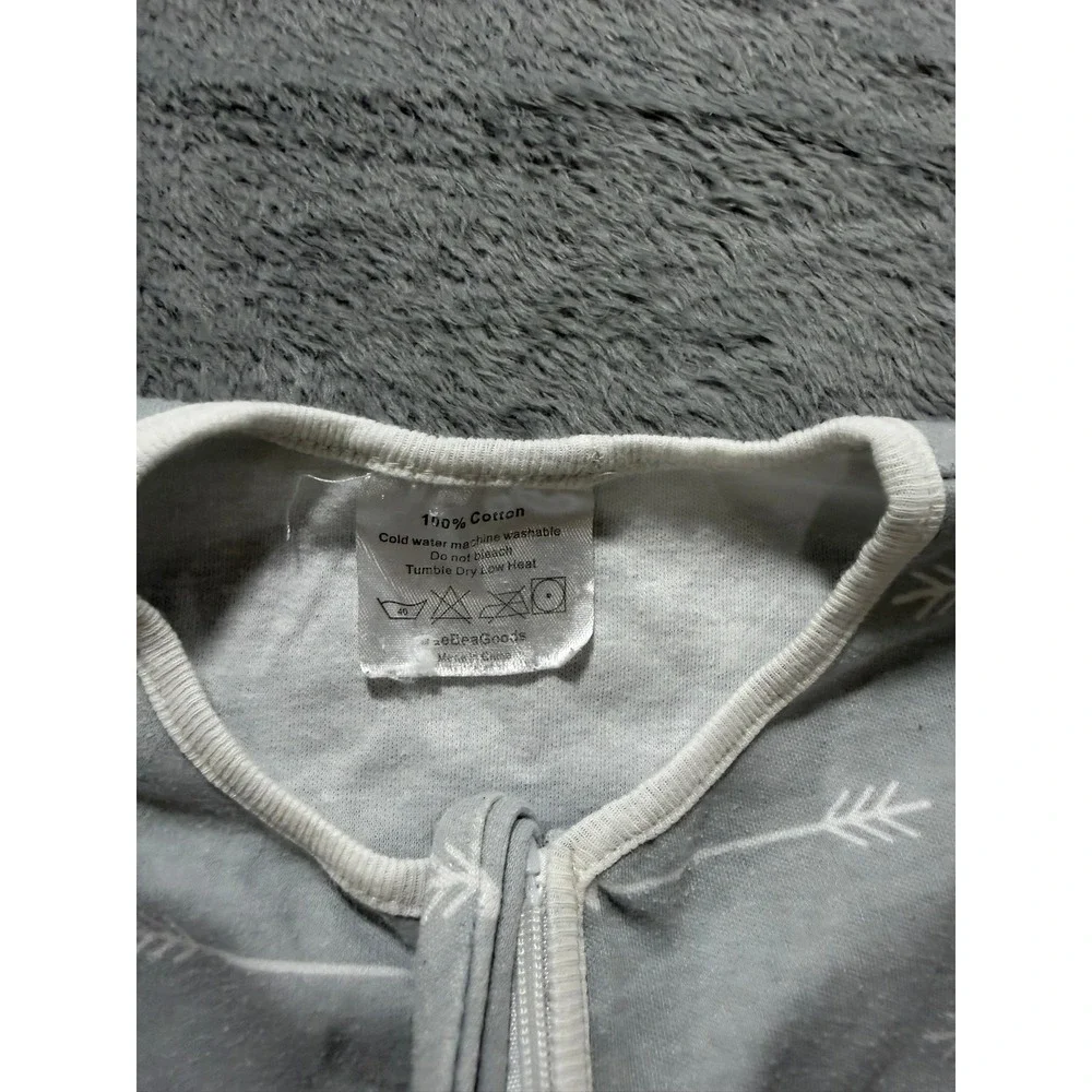 BaeBae Goods Cotton Baby Sleep Sack Bundle 4p Elephant Cloud Triangle Grey White
